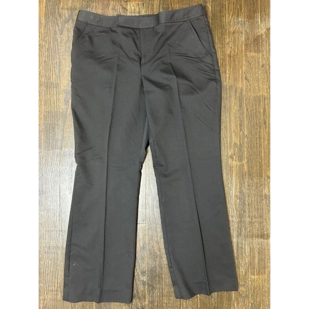 Kristin Davis Women's 12 Black Dress Pants Straight Leg Knit Stretch 34X28